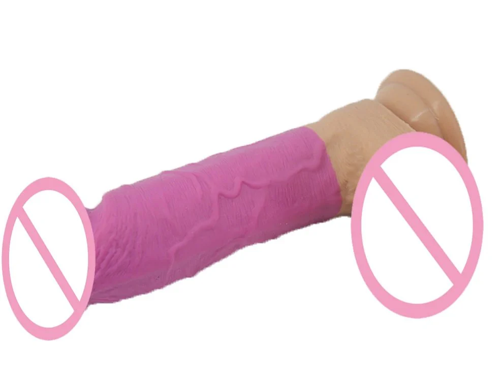 21.5cm Realistic Glans Penis Soft Silicone Penis Lifelike Dildo for Women Toys Sex Adult Rubber Penis