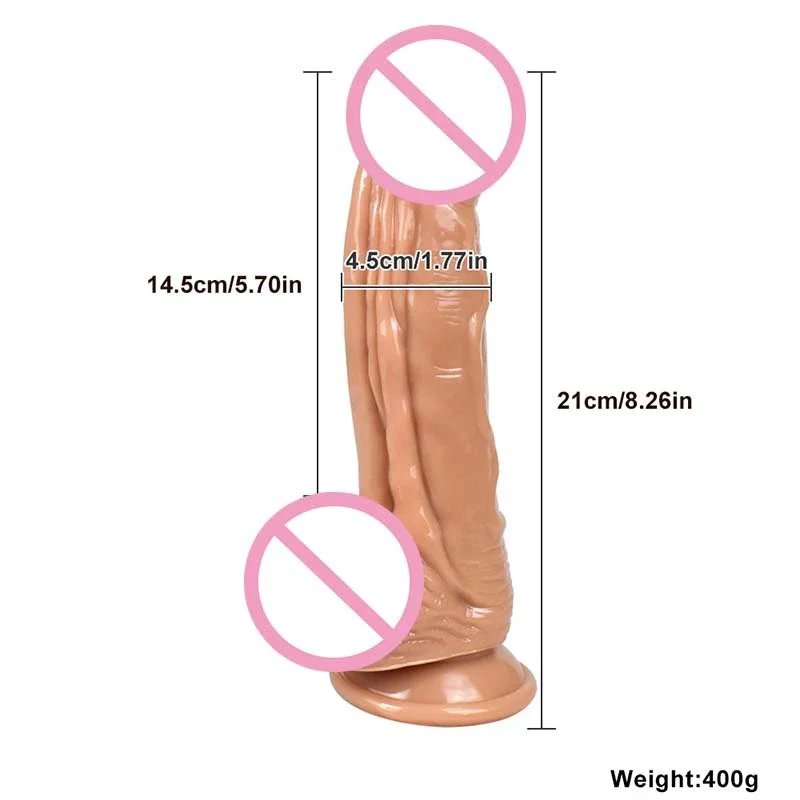 21cm Huge Realistic PVC Dildo Big Artificial Adult Sex Toy for Women Consolador Sex Product