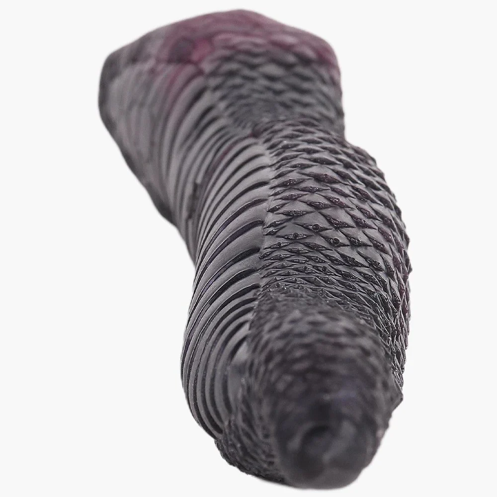 Violet Shade Serpentress Style Men Masturbator with Animal Design Liquid Silicone Masturbator for Male Sex Game