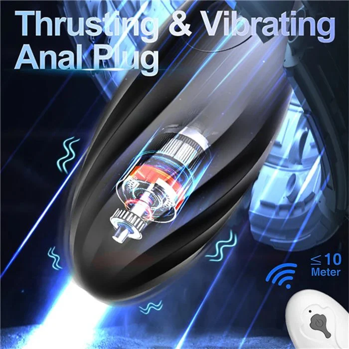 Silicone Anal Sex Toy Clitoral G-Spot Vibrating Butt Plug and G-Spot Stimulator for Adults Training for Men Women