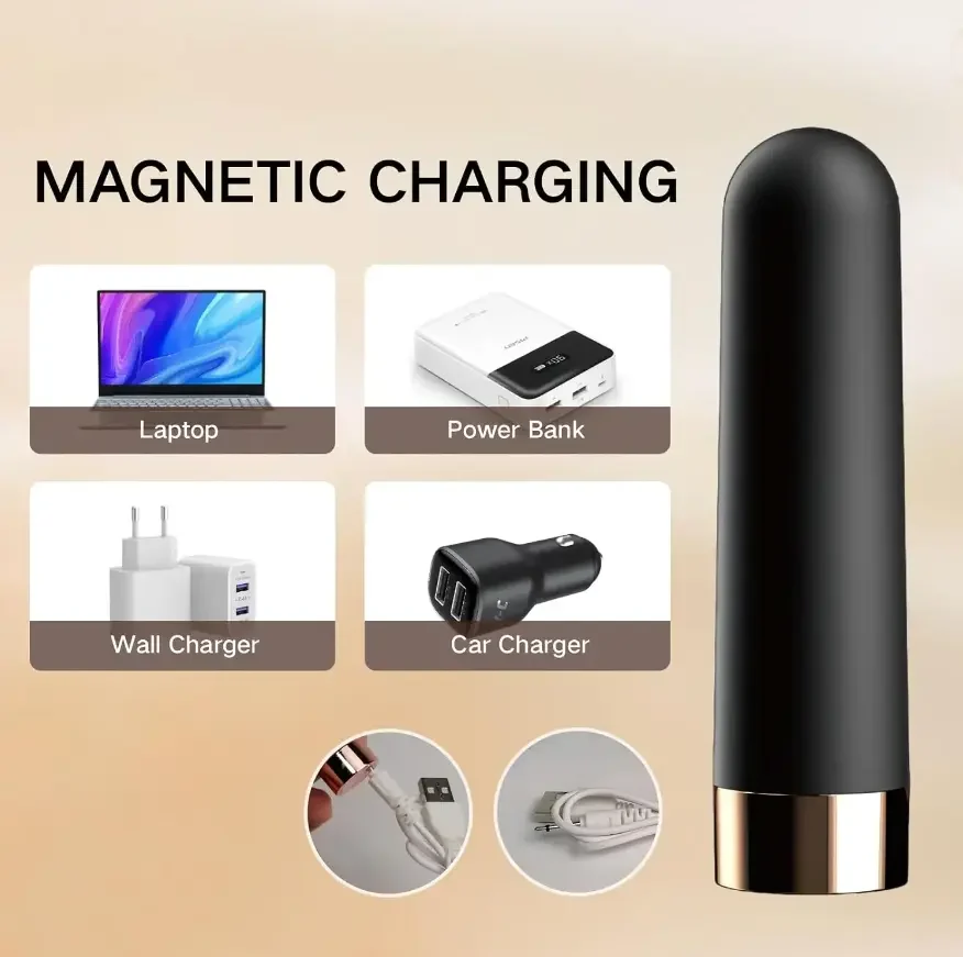 10 Speeds Bullet Lipstick Vibrator Sex Toys for Women USB Rechargeable Mini G-Spot Vibrating Egg