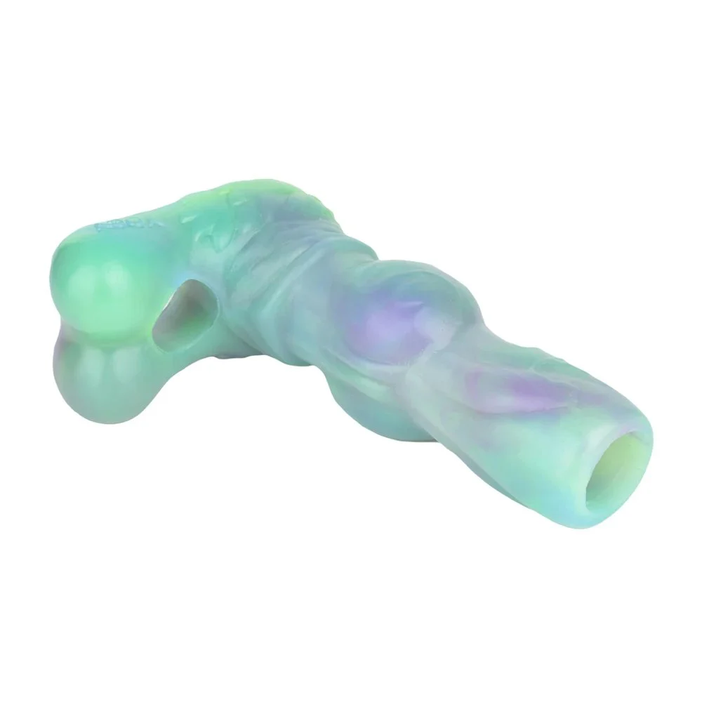 Reusable Cock Sleeves Enlargement Penis Silicone Sleeve Sex Toys Male Masturbator Cock Rings for Men