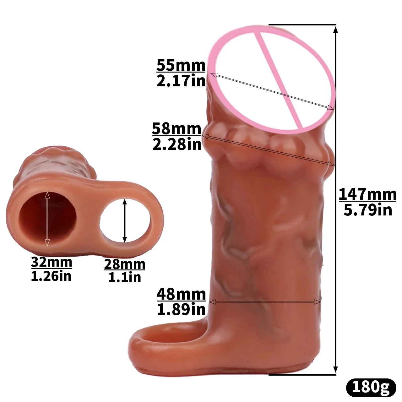 Reusable Condoms for Penis Sleeve Enlargement Soft Silicone Waterproof Custom Penis Sleevepenis Sleeve for Men