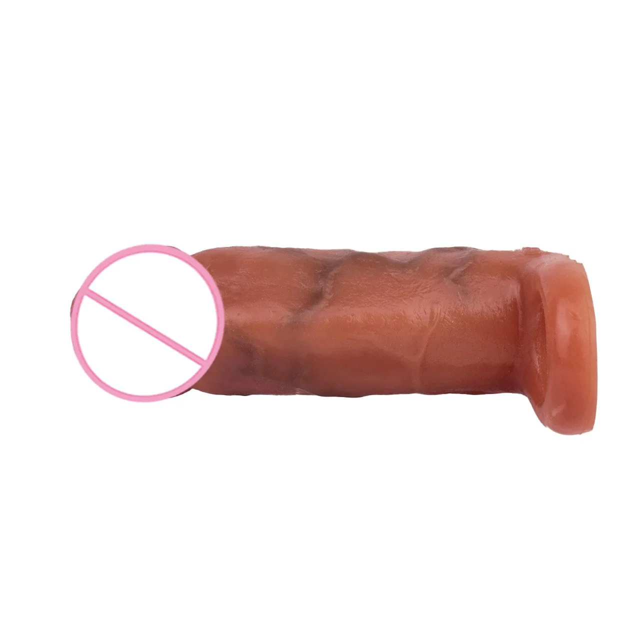 Reusable Penis Sleeve Extender Realistic Textured Cock Extender Safe Stretchy Ultra-Soft Silicone Cock Enlarger for Men & Couple