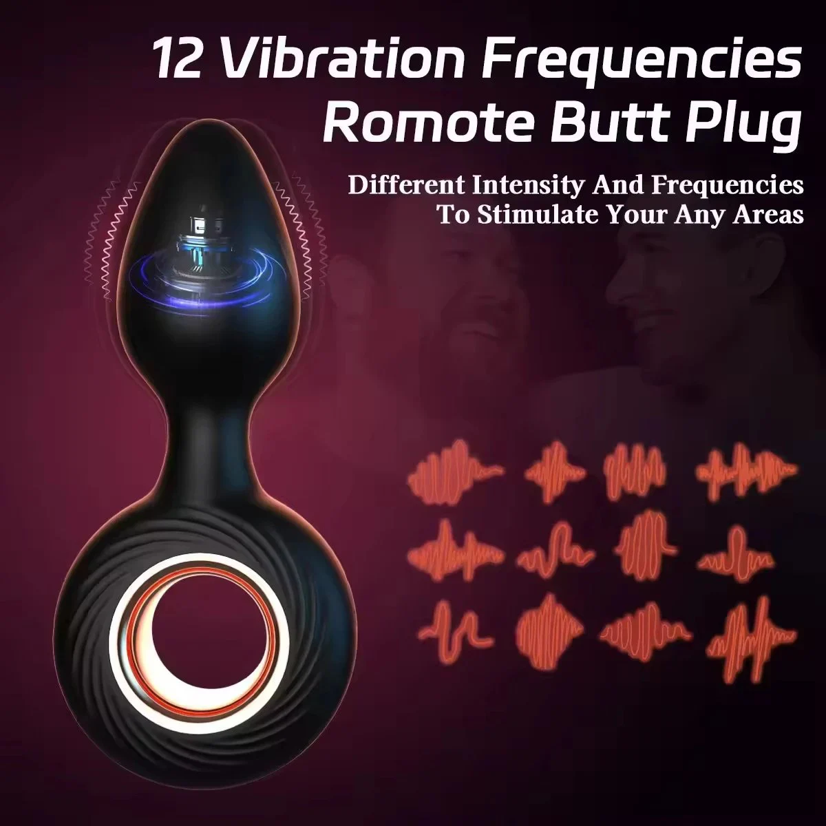 12 Vibrations Massage Dildos Anal Plug Male Sex Toy Anal Training Sex Games Personal Sex Toy for Adult Women