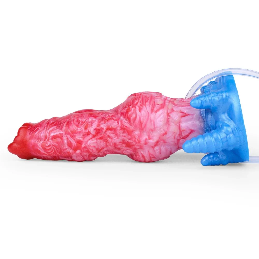 Liquid Silicone Dildo Inflatable Squirting Cock for Adult Masturbation Butt Plug