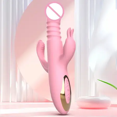 Gelance Rabbit Retractable Vibrator Three-point Vibration Sex Toys Adult for Women Vagina Vibrator