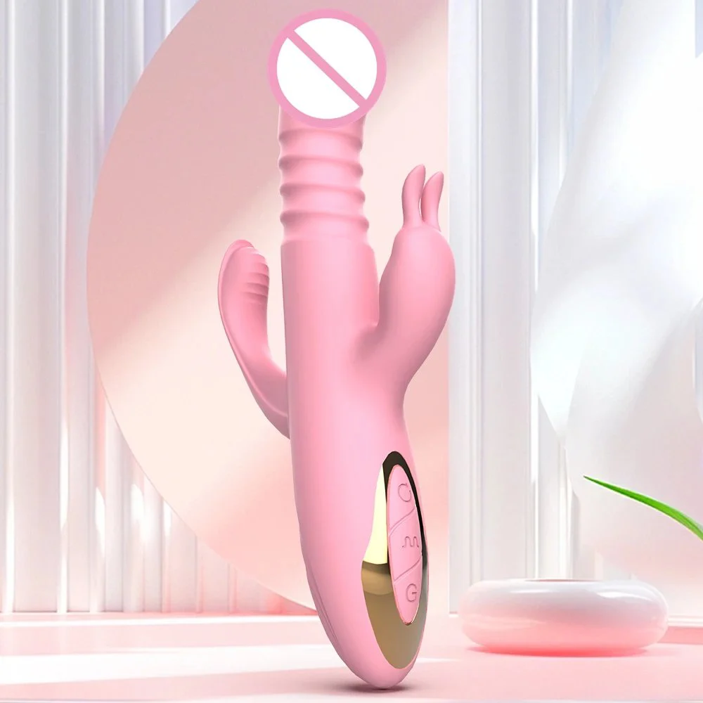 Gelance Rabbit Retractable Vibrator Three-point Vibration Sex Toys Adult for Women Vagina Vibrator