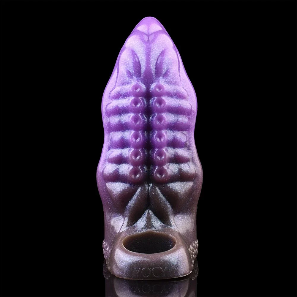 Reusable Soft Tentacled Modeling Penis Sleeve with Extender and Enlarger Enhancing Erection Dildo Sleeve for Men