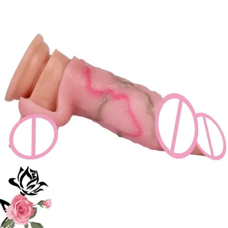Rubber Penis Soft Silicone Penis Sleeve Waterproof Custom Penis Sleeve Silicone Handjob Masturbation Sex Toy