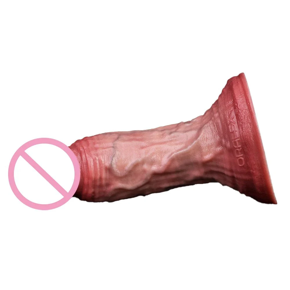 16.3 3.5cm Simulated Male Dildo with Suction Cup Double-layer Silicone and Realistic Texture Dildo Suitable for Couples