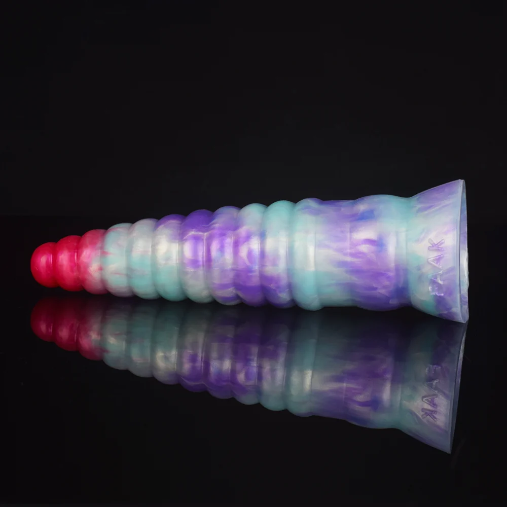 Ice Dragon Colour Silicone Female Masturbator Adult Anal Plug Sexual Stimulation Sex Toys