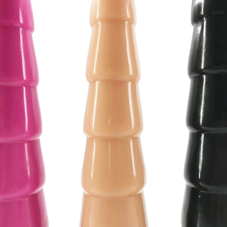 27cm 10.6 4.5cm Big Silicone Dildo Realistic Anal Plug Flexible Sex Toys Anal Plug Pagoda Shape Huge Butt Plug for Couples