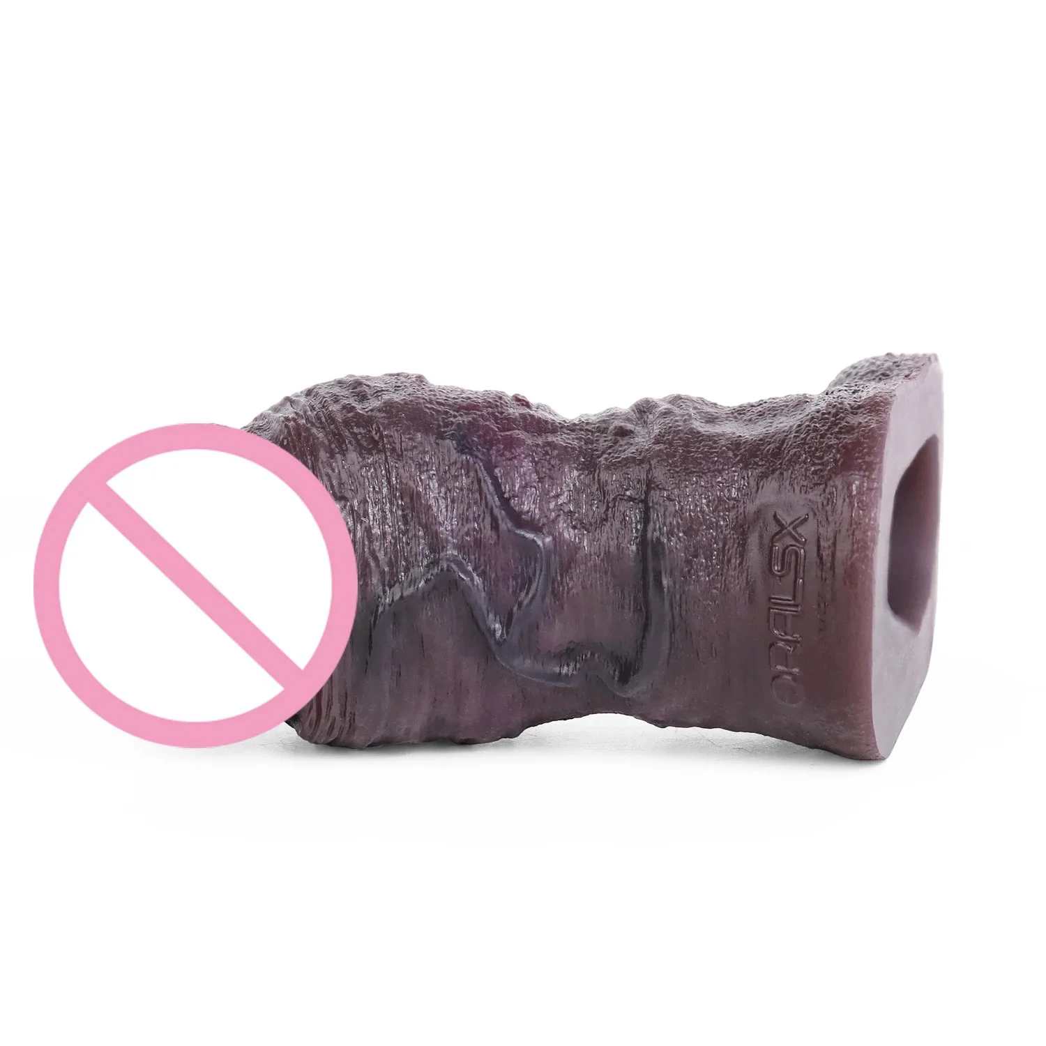 4 Sizes for Men's Penis Sleeves Effectively Enhance and Prolong Medical-grade Silicone Opening Design Obsidian Black