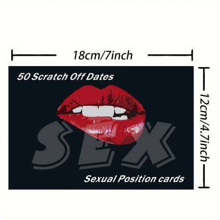 Sexy Love Game Poster Bedroom Scratch Off Naughty Sex Scratch Card 50