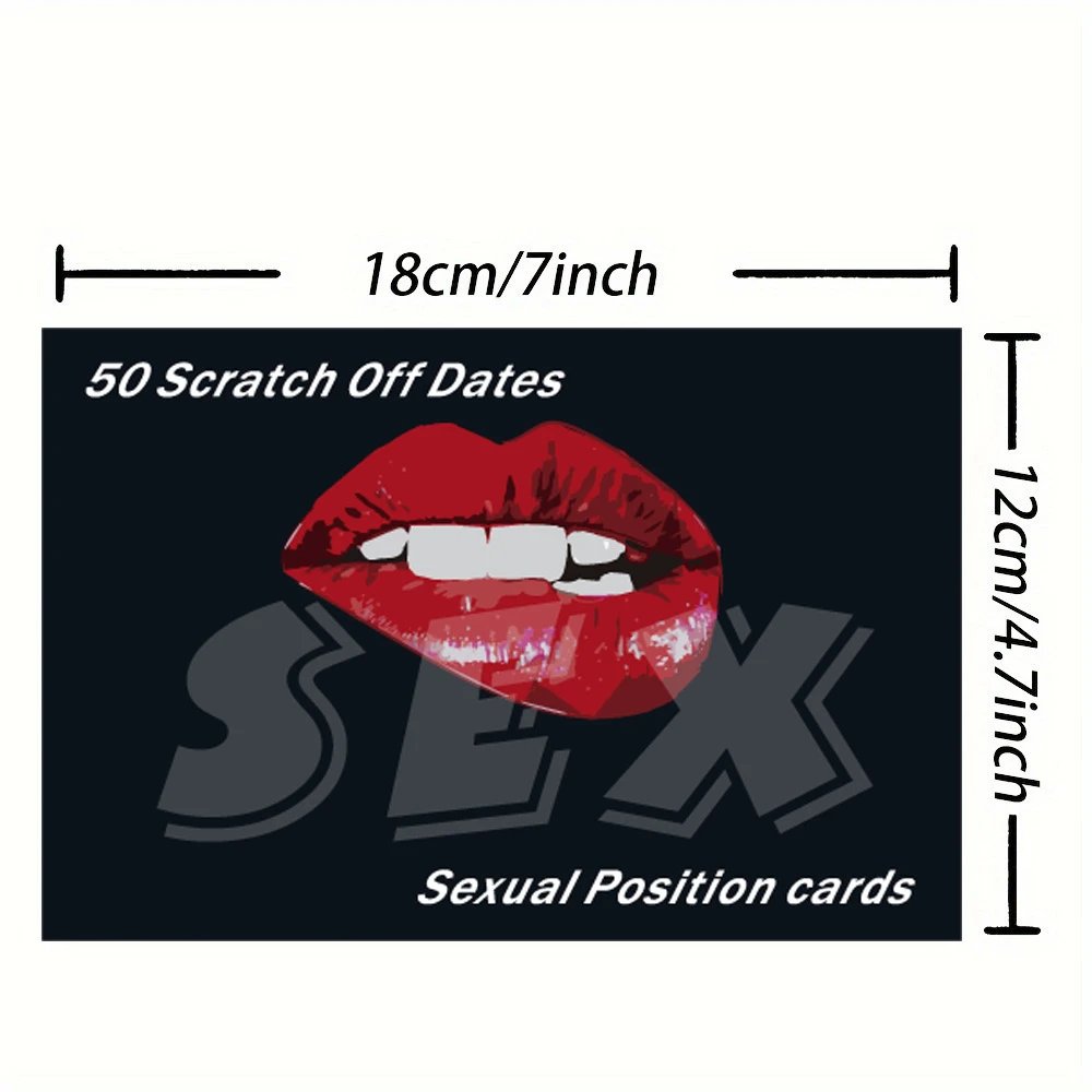 Sexy Love Game Poster Bedroom Scratch Off Naughty Sex Scratch Card 50