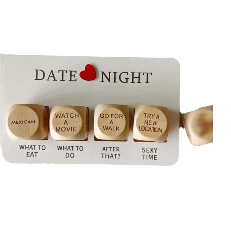 Adult Sex Toys Wooden Dice Set Romantic Fun Games Cube Date Night Dice for Couples