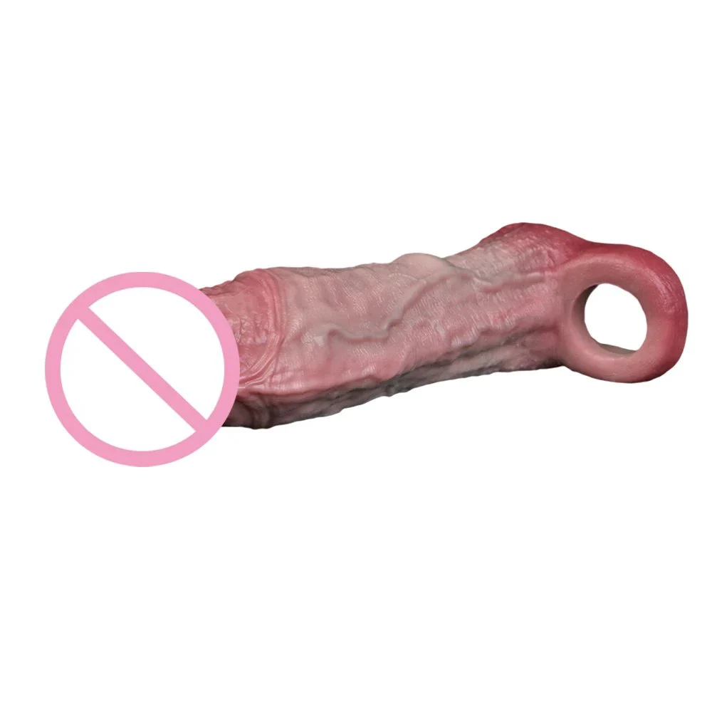 Sex Toys for Men Silicone Male Penis Extender Enlarger Effectively Enhance Sex Life Experience Simulation Dildo Sets