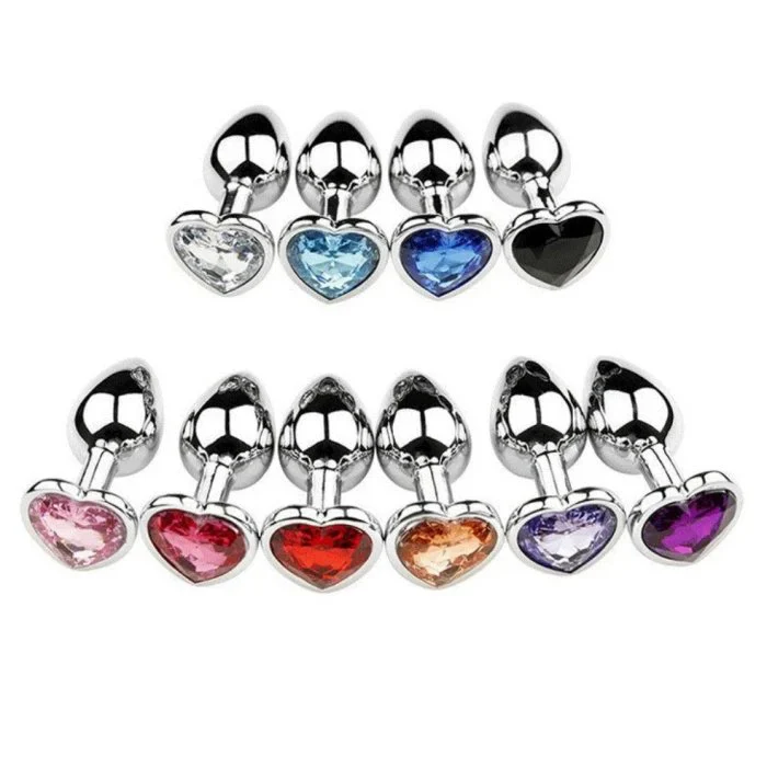 Metal Anal Plug Woman's Fun Sex Toys with Aluminium Alloy Jewel Juguetes Sexuales