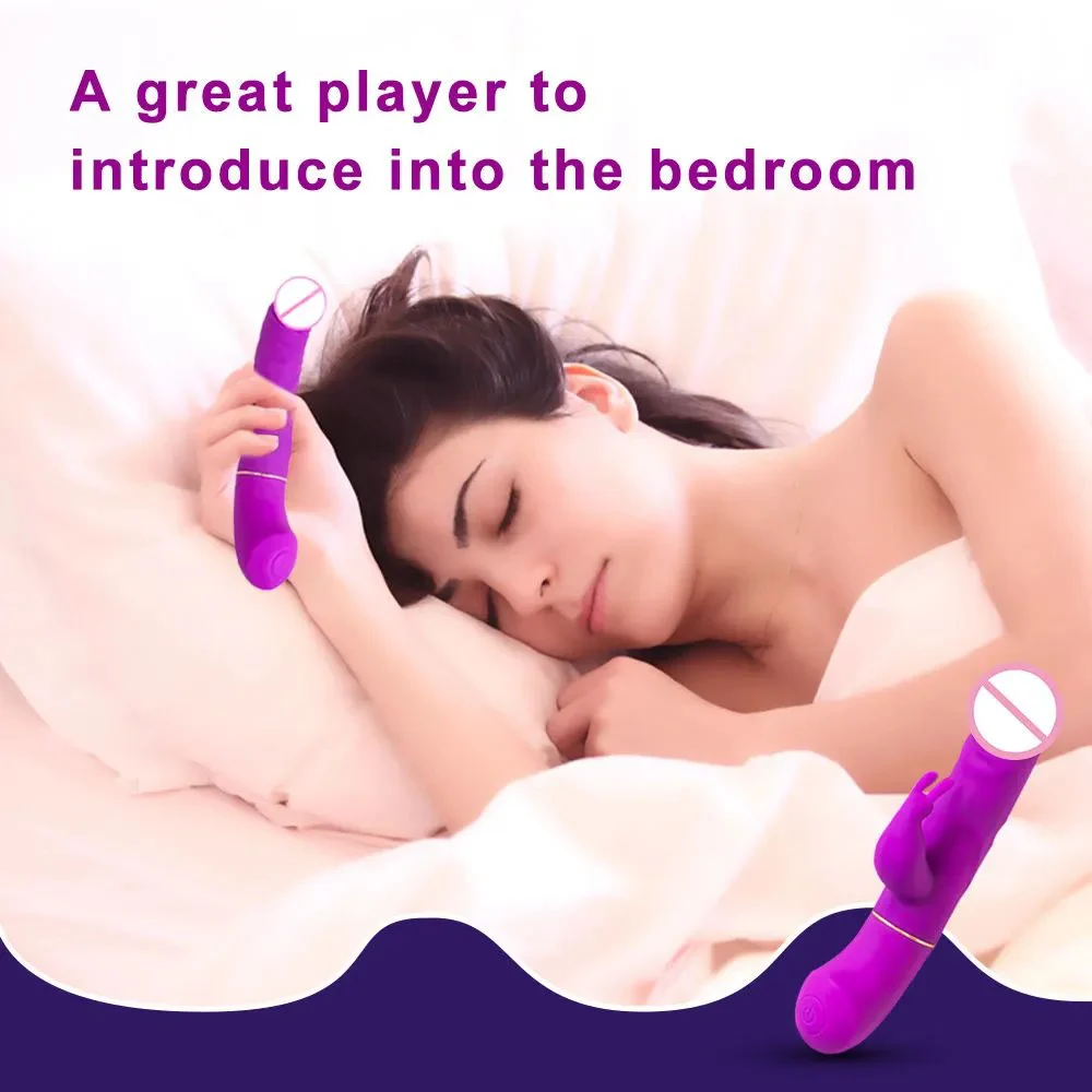 Rechargeable Adult Women Sex Toy 4-Piece Sets Female Rabbit Dildo Vibrator Quality Vibrating Dildo for Woman