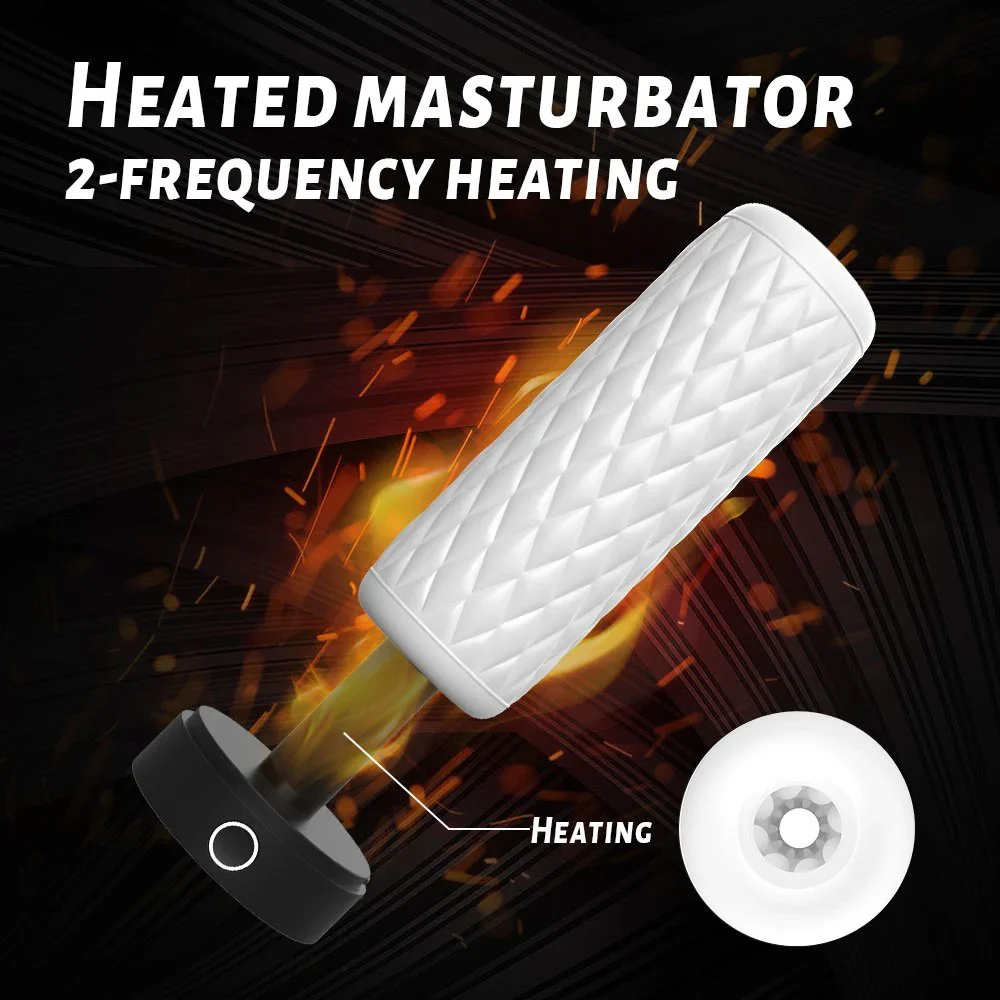 TPE 2 Frequency Heating Type Vibradores Para Hombres Male Automatic Masturbator