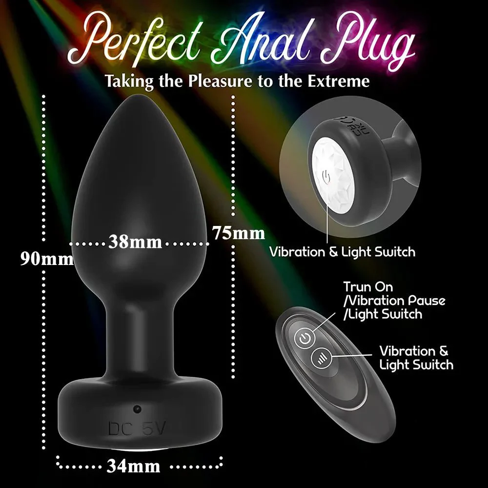 Oval Metal Posterior Chamber Adult Sex Toy Anal Plug for Sexual Pleasure