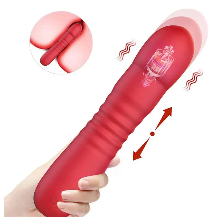 10 Frequency Thrusting Dildo Vibrator for Women Clitoral Pleasure Adult Sex Toy USB Rechargeable Waterproof
