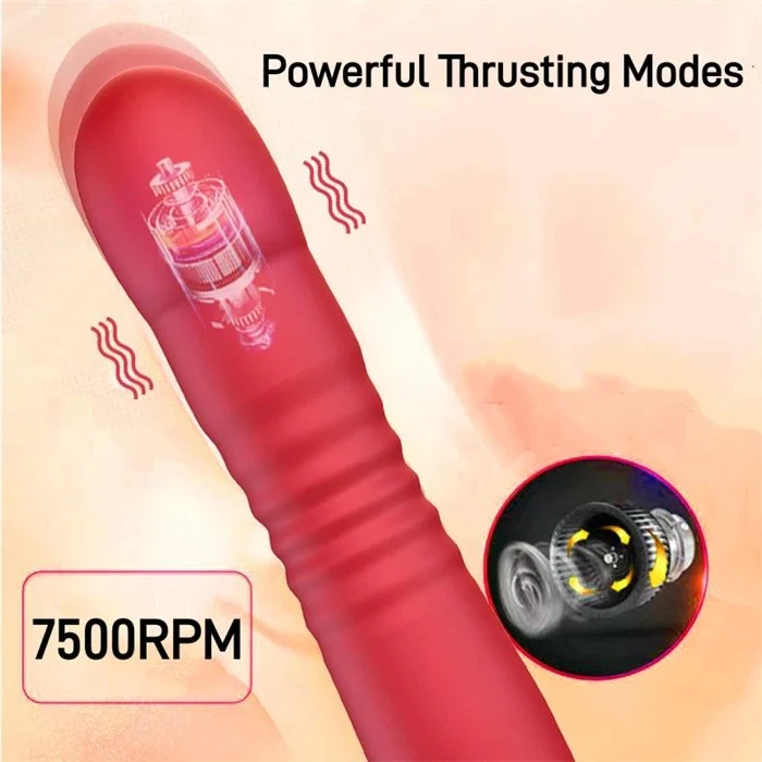 10 Frequency Thrusting Dildo Vibrator for Women Clitoral Pleasure Adult Sex Toy USB Rechargeable Waterproof