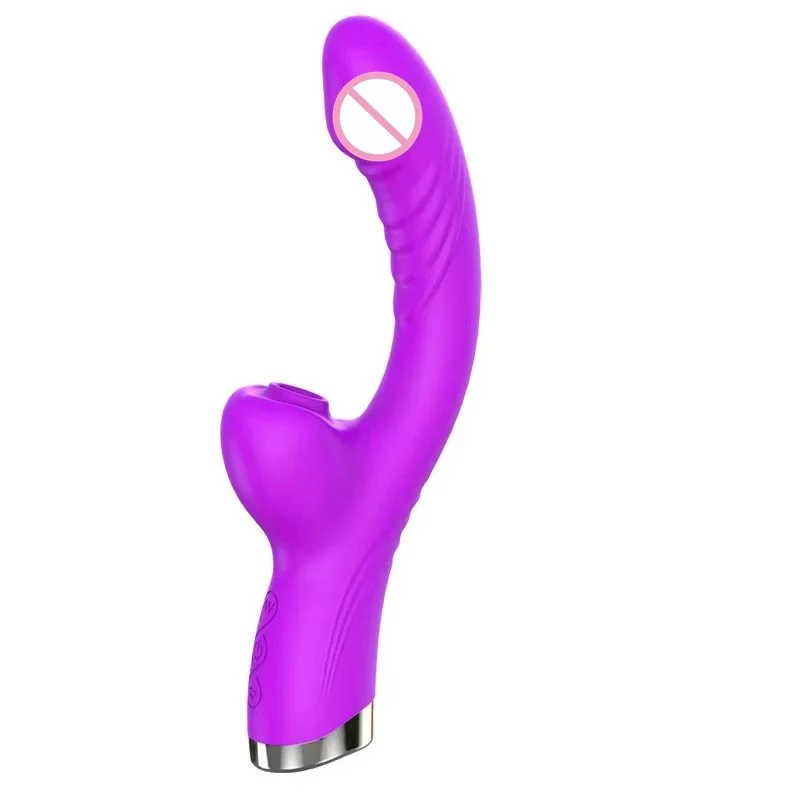10 Frequency Women Sex Toys G Spot Clitoral Stimulator AV Stick Dildo Sucking Vibrator 2 in 1