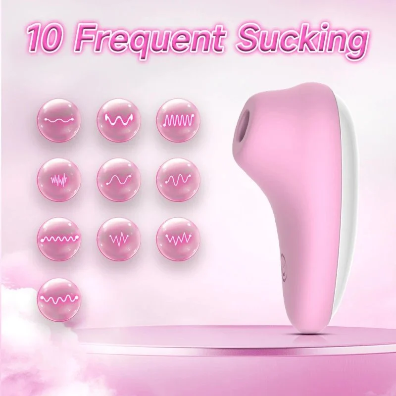 10 Frequency Silicone Sucking Vibrator for Female Masturbation Sex Toys