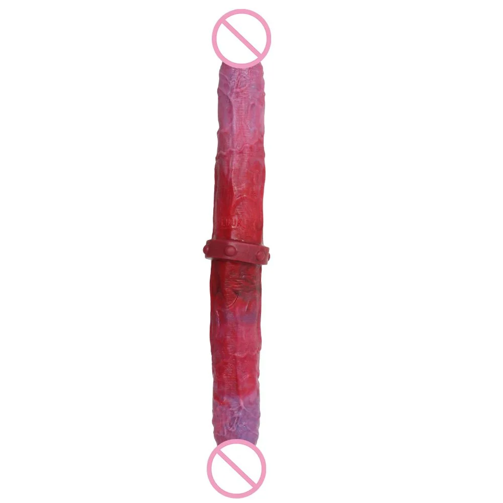39cm Anal Dilator Silicone Double Headed Dildos Anal Expander Stick Sex Toys for Women Couples