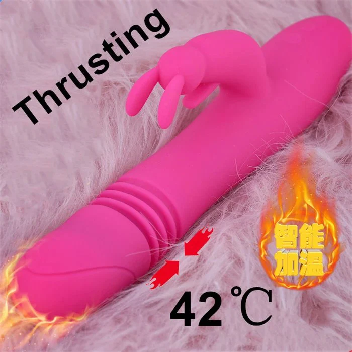 Intelligent Heating Women Adult Sex Toys 12 Frequency Thrusting Clit Vaginal Pussy Vibrator With G Spot Stimulator