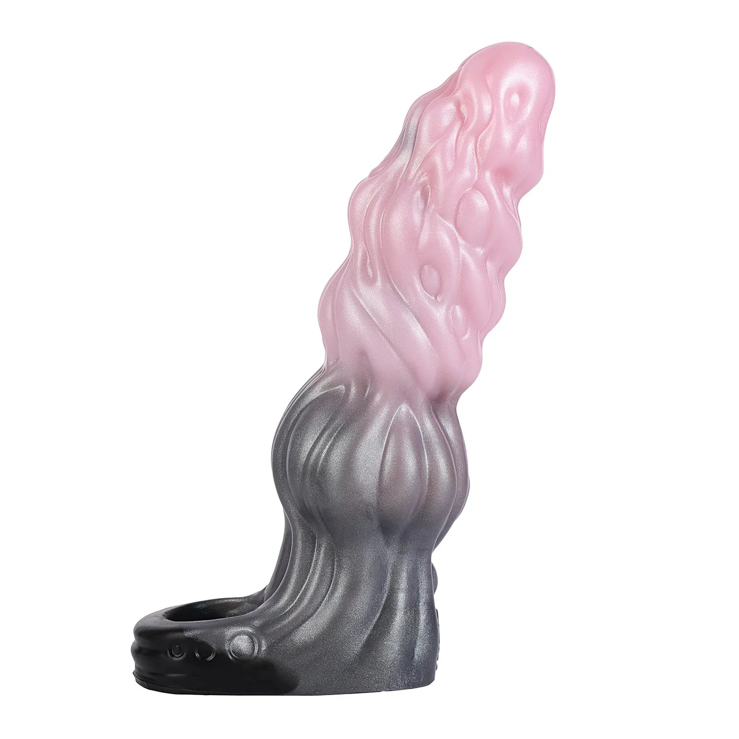 7.87-inch Peach Pink Series Medical-grade Silicone Dildo Sleeve Effectively Lengthens and Enlarges for Male Adult Toys