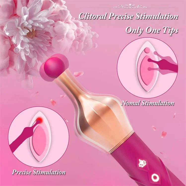 10 Frequency Rechargeable Waterproof Dual Vibrating Clitoral G Spot Vibrator Sex Toy for Women