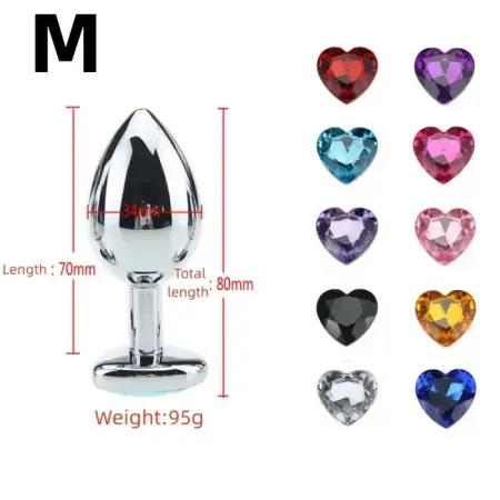 Adult Metal Butt Plug Anal Plug Sex Product for Men Women Couples
