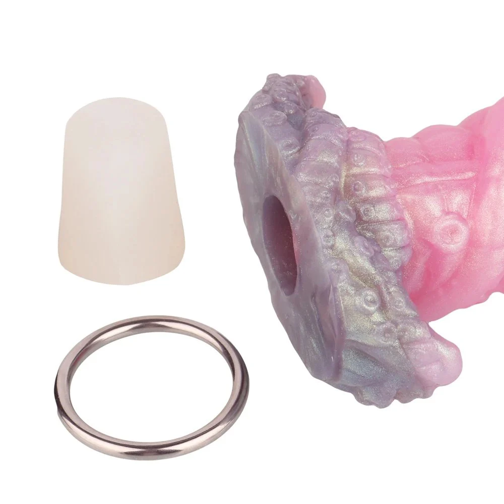 7.6 Alien Ovipositor Dildo with 11 Eggs Anal Plug Sex Toy with Egg Models Anal Training Set for Adult