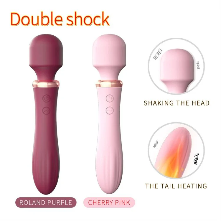 10 Speed AV Wand Massager Toys With Double Motor Heating Lilo Sex Vibrator for Women