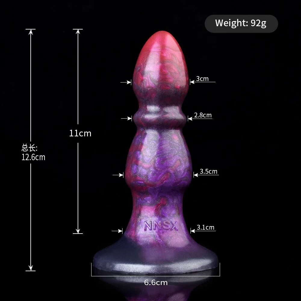Anal Plug with Big Kont Soft Silicone Man Anal Plug Huge Realistic Cock Sex Machine Anal Toy Set