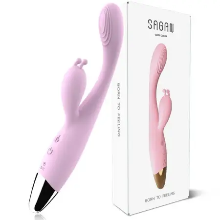 12 Frequency Heating Rechargeable G Spot AV Vibrator Sex Toy for Female