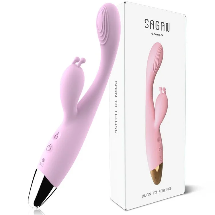 12 Frequency Heating Rechargeable G Spot AV Vibrator Sex Toy for Female