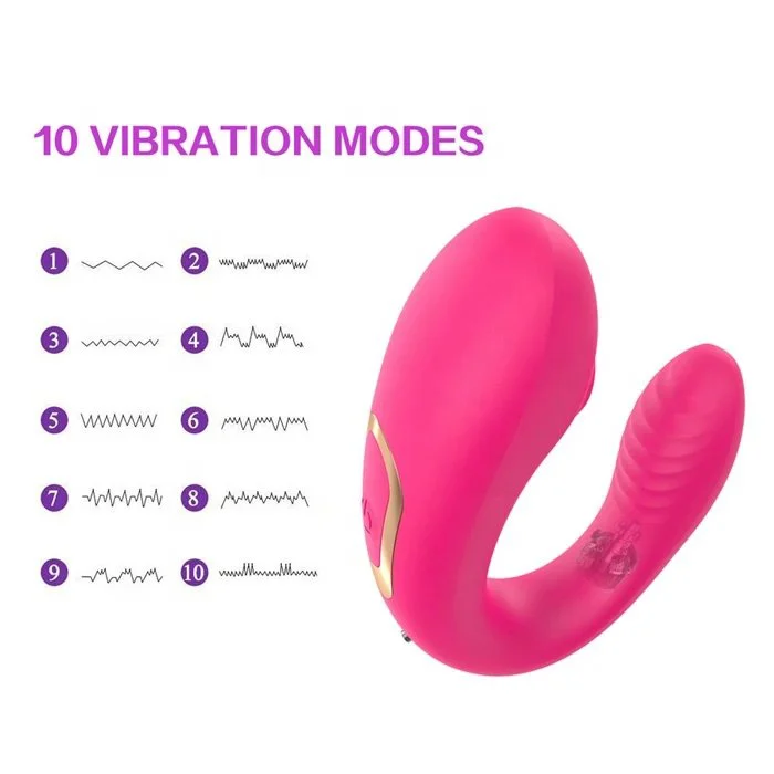 10-Mode Swan Sucking Swan Vibrator G-Spot and Clit Stimulating Metal Finger Dildo Rose Vibrator for Couples