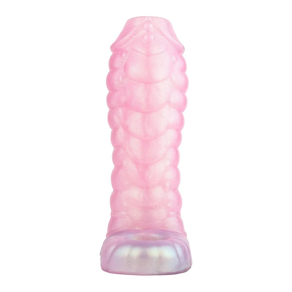 Soft Liquid Silicone Made Cock Sleeve Delay Ejaculation Sheath Penis for Man