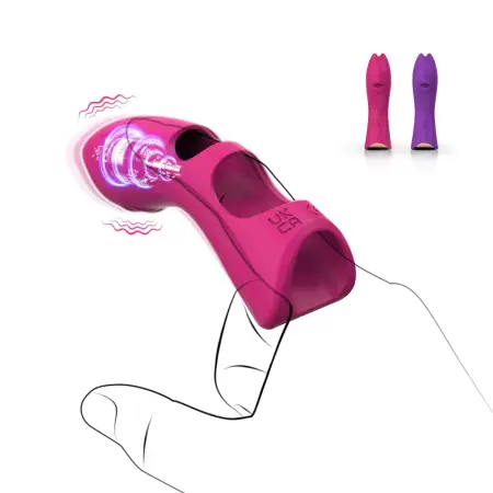 10 Modes Silicone Vibrating Finger Sleeve G Spot Clitoris Stimulator Finger Sleeve Vibrator Sex Toy