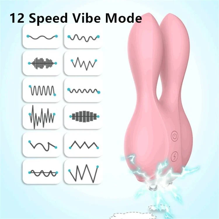 12 Frequency Clitoris Stimulator G Spot Electric Shock Rabbit Vibrator Lilo Sex Toy for Woman
