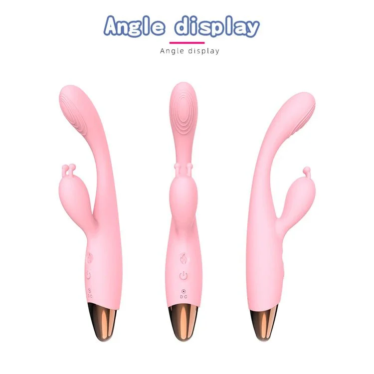 12 Frequency Heating Rechargeable G Spot AV Vibrator Sex Toy for Female