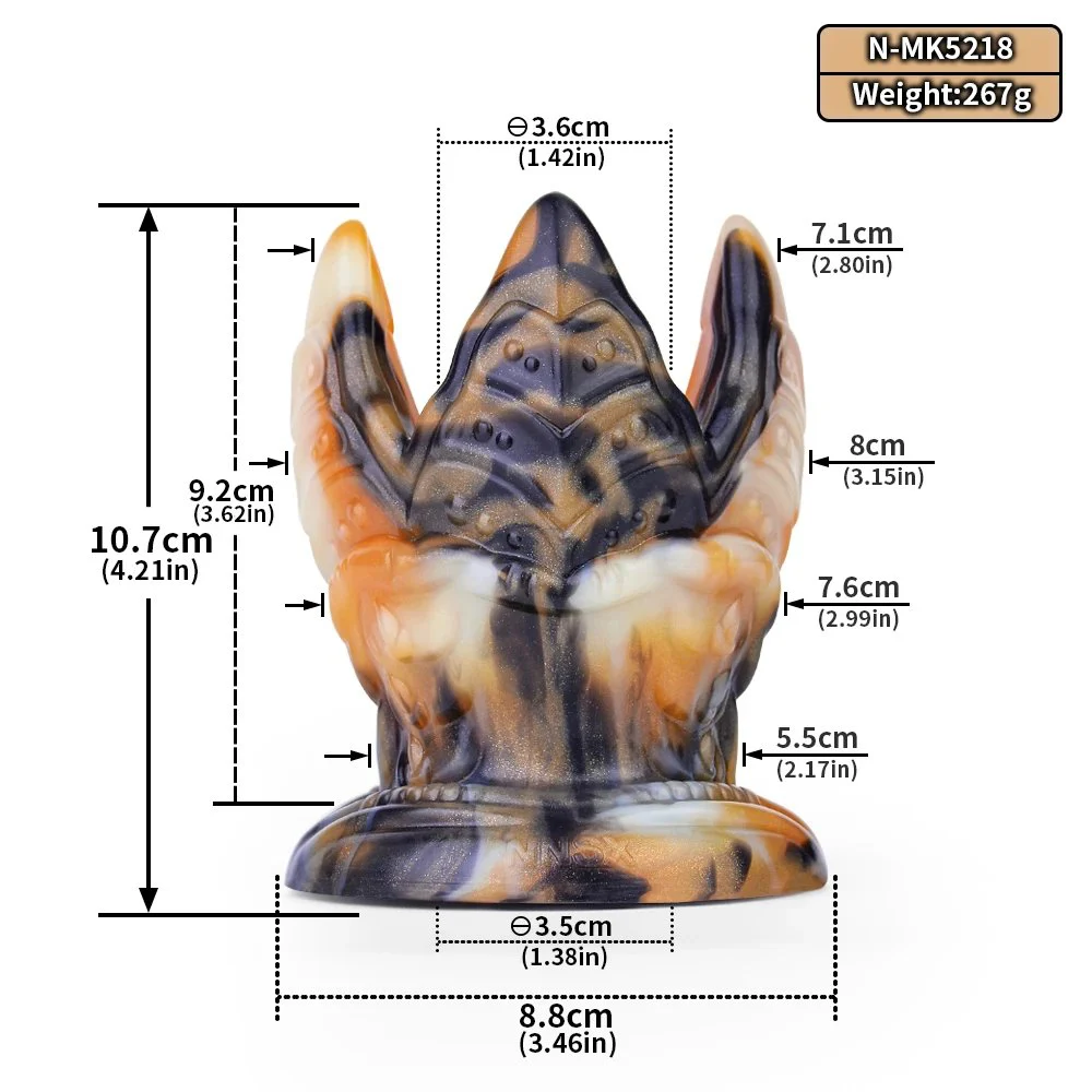 Colorful Smooth Texture Anal Pump Silicone Anal Plug Sex Toy for Men and Women