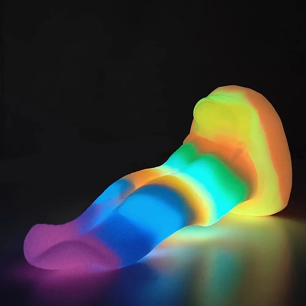Colorful Thick Wolf Tongue Anal Plug Sex Toys Suction Cup Anal Expand and Dildo Stimulator Masturbation Sex Toy for Adult