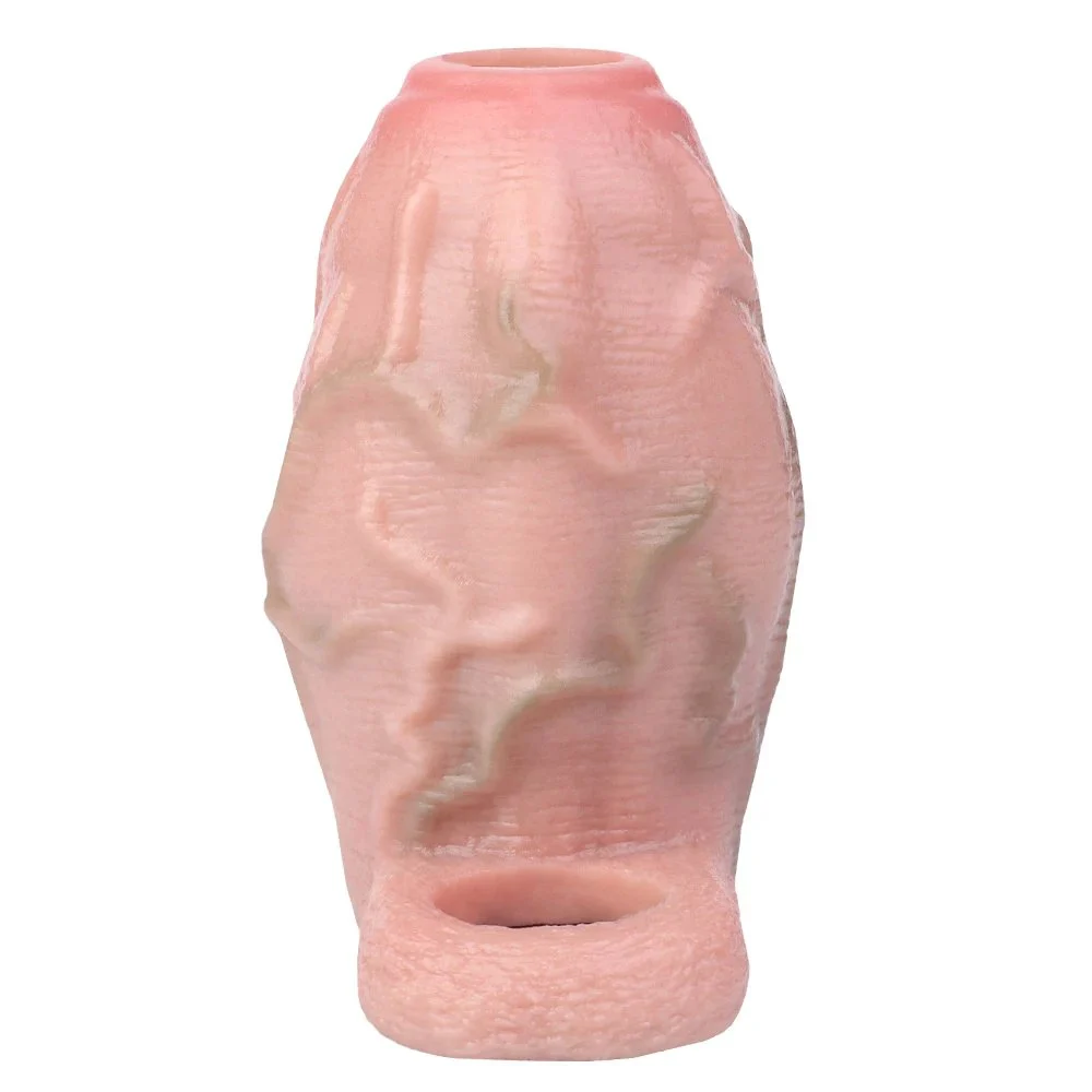 3.8''Penis Sleeve Penis Enlargement Sleeve with Cock Ring Couple Flirting Game Orgsm Sexy Toy