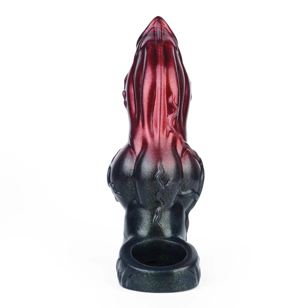 Soft Silicone Black Samurai Penis Condom Penis Enlargement Fantasy Monster Dildo Male Penis Extender Couple Sex Toys