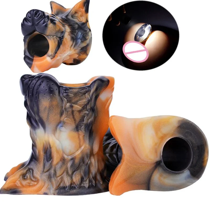 Fantasy Wolf Hollow Anal Plug Set for Game,vaginal Dilator Silicone, Expanding Sex Toy